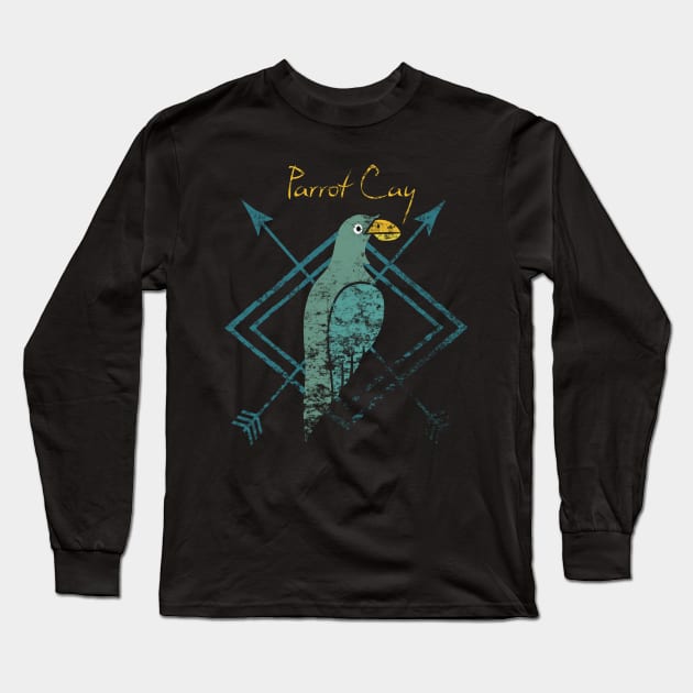 Parrot Cay Retro Long Sleeve T-Shirt by Little Birds